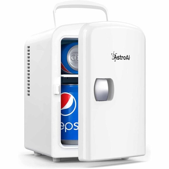 Best gifts ideas: AstroAI Mini Fridge, 4 Liter/6 Can AC/DC Portable Thermoelectric Cooler and Warmer Refrigerators for Skincare, Beverage, Home, Office and Car, ETL Listed (White)