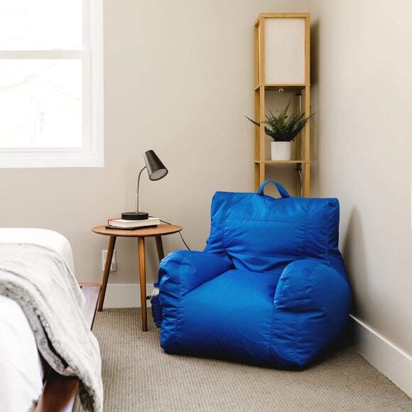 Best gifts ideas: Big Joe Dorm Bean Bag Chair with Drink Holder and Pocket, Sapphire Smartmax, 3ft